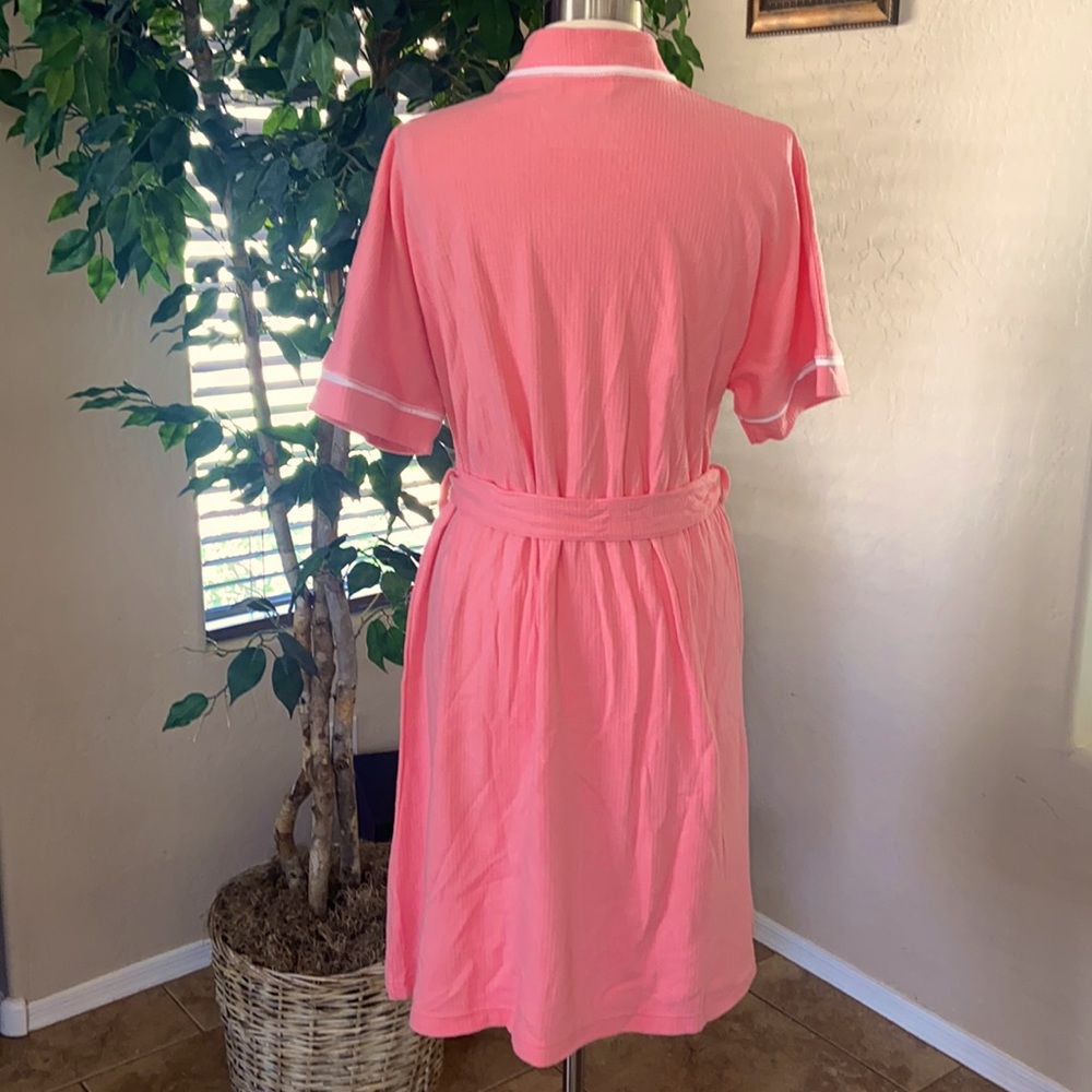 Carole Hochman Waffle Wrap Robe ~ Iced Papaya - Picture 3 of 8